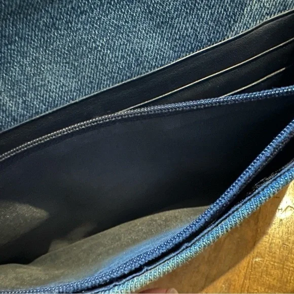 Vintage Dior Denim Long Saddle Wallet - Picture 11 of 15